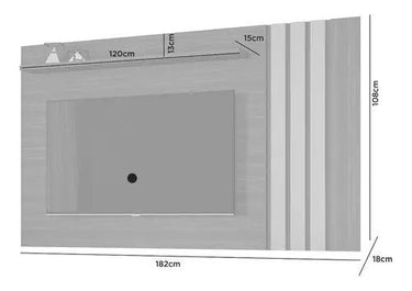 Panel Aéreo Rack TV Hasta 65